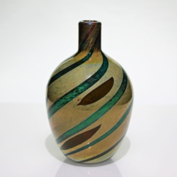 cenedese murano glass vase reazioni polycroma a canne