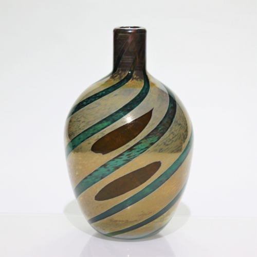 cenedese murano glass vase reazioni polycroma a canne
