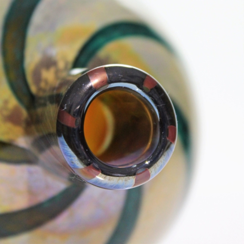 cenedese murano glass vase reazioni polycroma a canne