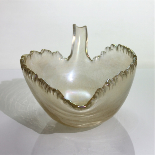 flavio poli seguso vetri d’arte murano glass leaf bowl 1930/40