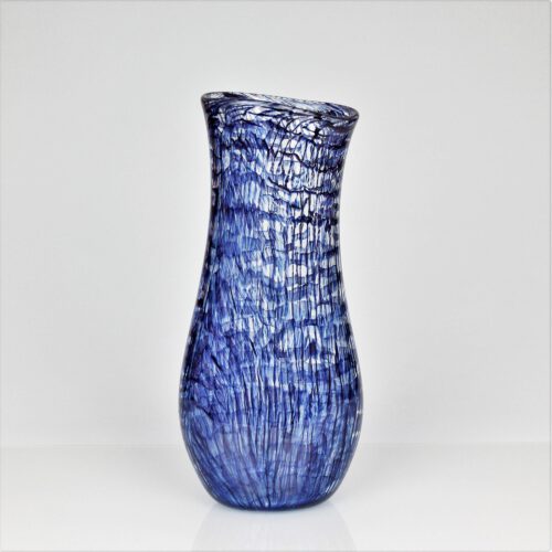 <em><b>Vittorio Ferro</b><br />Murrine Vase<br />Italy 1995</em> vittorio ferro murano glass murrine vase blue aventurine
