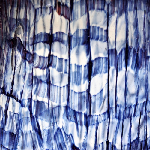 vittorio ferro murano glass murrine vase blue aventurine