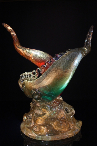 archimede seguso murano glass fish sculpture 1950