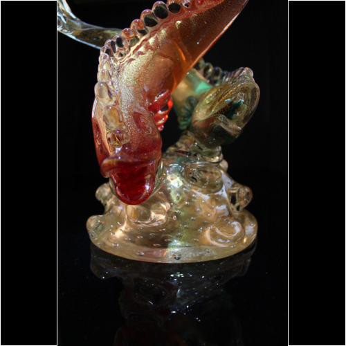 archimede seguso murano glass fish sculpture 1950