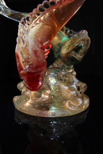 archimede seguso murano glass fish sculpture 1950