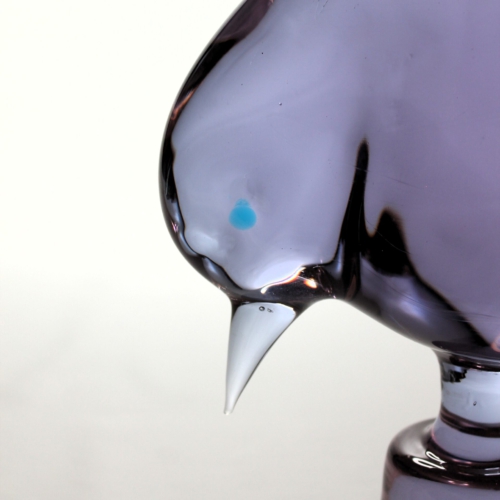 <em><b>Antonio Da Ros</b><br />Sparrow <br /> Italy 1965</em> antonio da ros bird sculpture cenedese murano glass