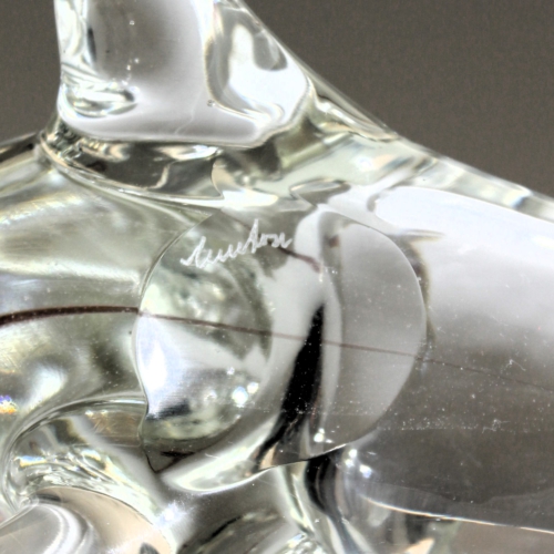 antonio da ros cenedese murano galss sculpture sea lion 1965