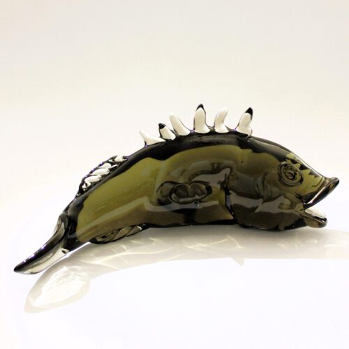 <em><b>Archimede Seguso</b><br>Fish Sculpture<br />Italy 1965</em> archimede seguso murano glass tall fisch sculpture 1965