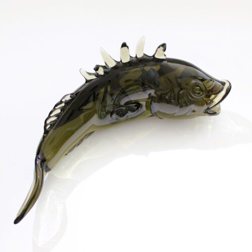 <em><b>Archimede Seguso</b><br>Fish Sculpture<br />Italy 1965</em> archimede seguso murano glass tall fisch sculpture 1965