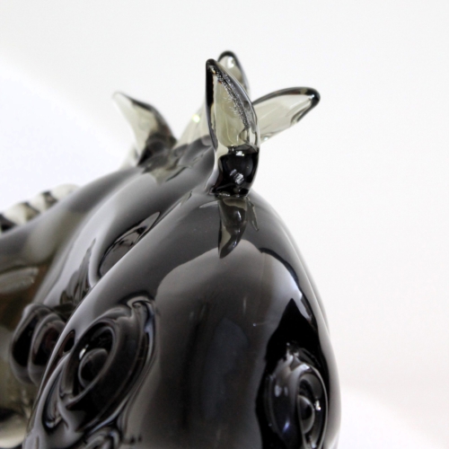 archimede seguso murano glass tall fisch sculpture 1965