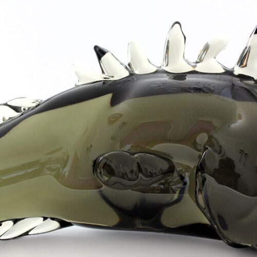 archimede seguso murano glass tall fisch sculpture 1965