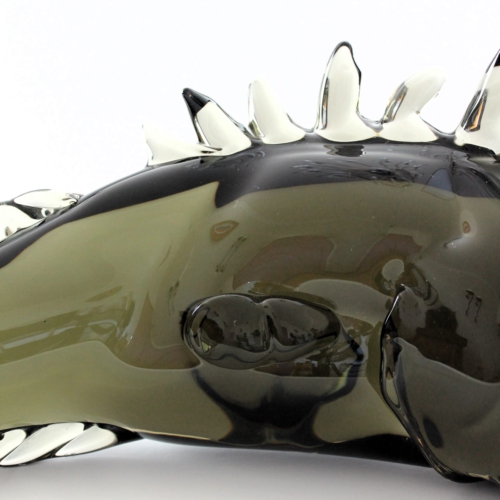 archimede seguso murano glass tall fisch sculpture 1965