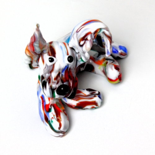 <em><b>Ercole Barovier</b><br />Spinone Italiano Dog<br />Italy 1933</em> barovier seguso ferro murano glass spinone italiano dog 1933