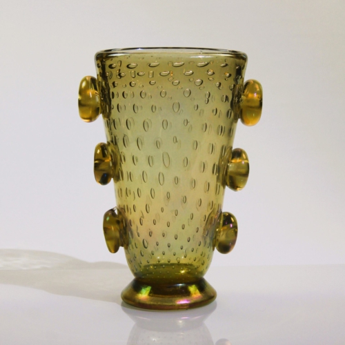 <em><b>Ercole Barovier</b><br />Vase "con Anelli"<br /> Italy 1935</em> ercole barovier murano glass vase 1935