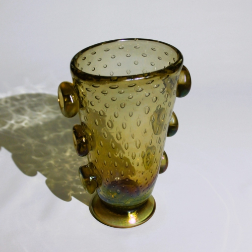 ercole barovier murano glass vase 1935