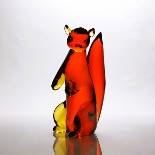 flavio poli and archimede seguso murano galss sculpture squirrel 1950