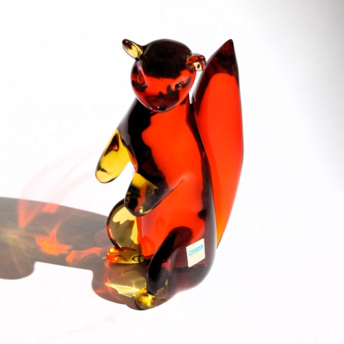 flavio poli and archimede seguso murano galss sculpture squirrel 1950