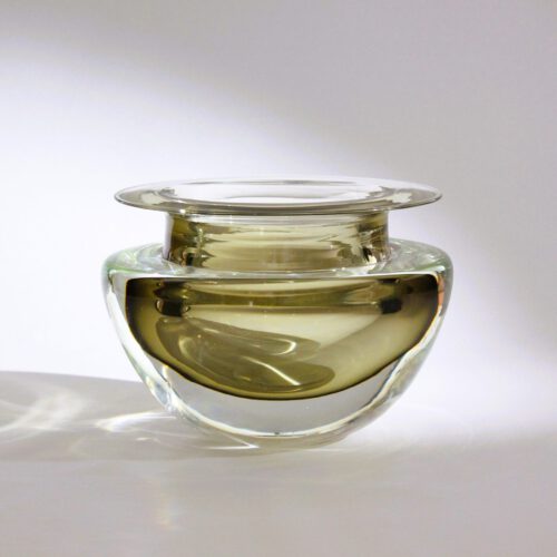 <em><b>Flavio Poli</b><br />Bowl<br />Italy 1950</em> flavio poli murano glass bowl seguso vetri d arte 1950