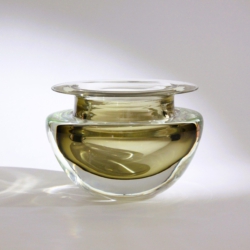 flavio poli murano glass bowl seguso vetri d arte 1950