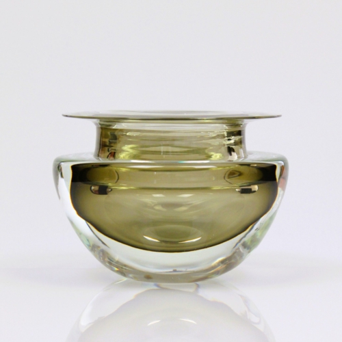 <em><b>Flavio Poli</b><br />Bowl<br />Italy 1950</em> flavio poli murano glass bowl seguso vetri d arte 1950