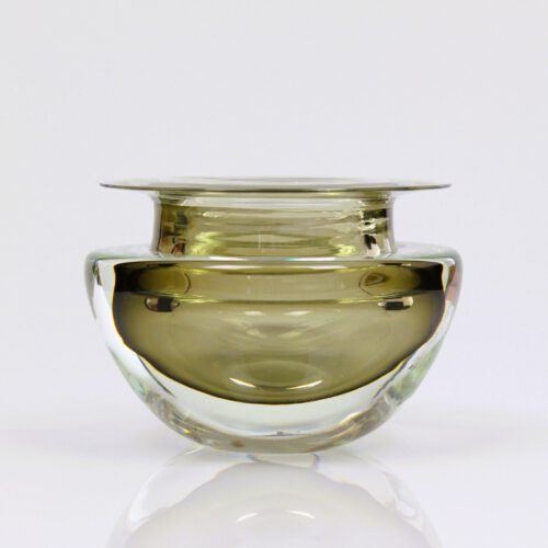 <em><b>Flavio Poli</b><br />Bowl<br />Italy 1950</em> flavio poli murano glass bowl seguso vetri d arte 1950