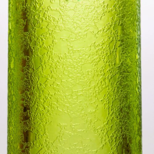 flavio poli murano glass vase corroso green by seguso vetri d arte 1955