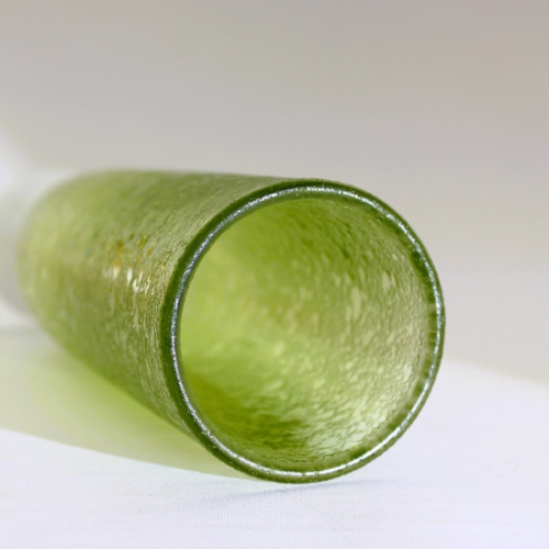 flavio poli murano glass vase corroso green by seguso vetri d arte 1955