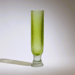 flavio poli murano glass vase corroso green by seguso vetri d arte 1955