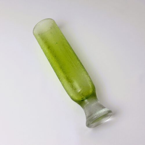 flavio poli murano glass vase corroso green by seguso vetri d arte 1955