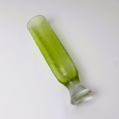 flavio poli murano glass vase corroso green by seguso vetri d arte 1955