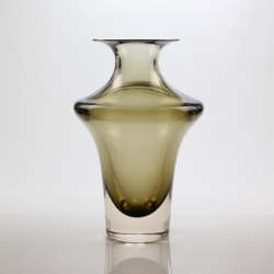 flavio poli seguso vetri d arte murano glass vase rose brown