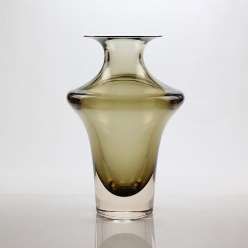 flavio poli seguso vetri d arte murano glass vase rose brown