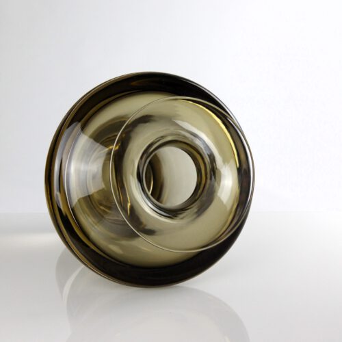 flavio poli seguso vetri d arte murano glass vase rose brown