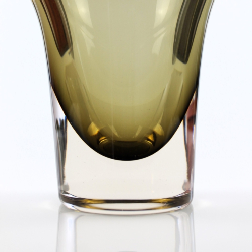 flavio poli seguso vetri d arte murano glass vase rose brown