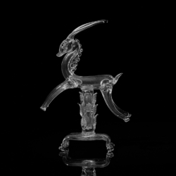 guido balsamo stella gazella murano glass sculpture ferro toso 1930