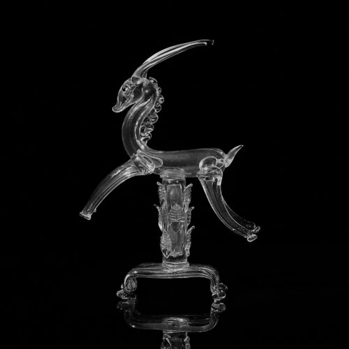 <em><b>Guido Balsamo Stella</b><br>Gazella<br>Italy 1930</em> guido balsamo stella gazella murano glass sculpture ferro toso 1930