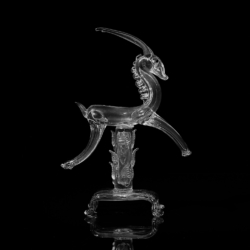 guido balsamo stella gazella murano glass sculpture ferro toso 1930
