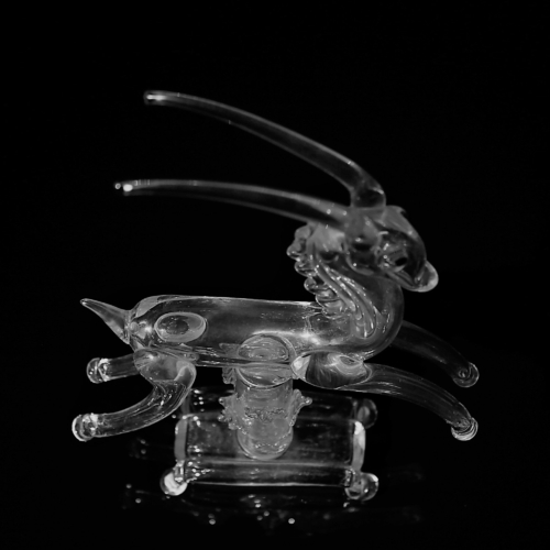 guido balsamo stella gazella murano glass sculpture ferro toso 1930