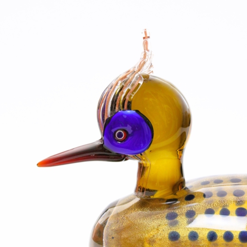 romano dona for gino cenedese murano glass duck 2002