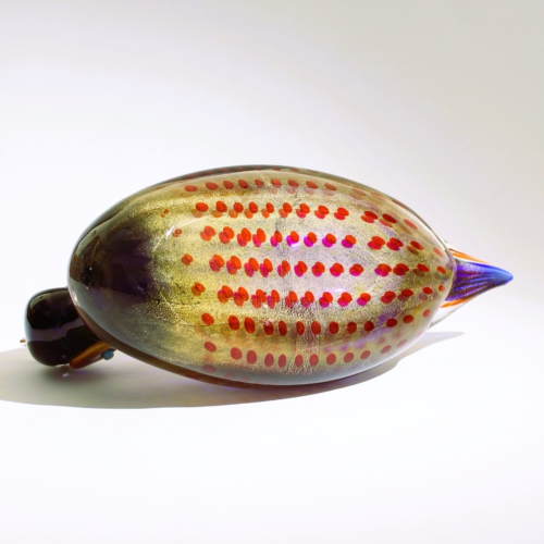 romano dona murano glass sculpture duck for gino cenedese 2002
