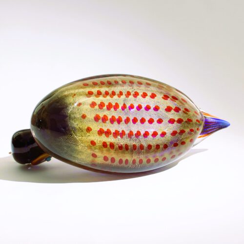 romano dona murano glass sculpture duck for gino cenedese 2002