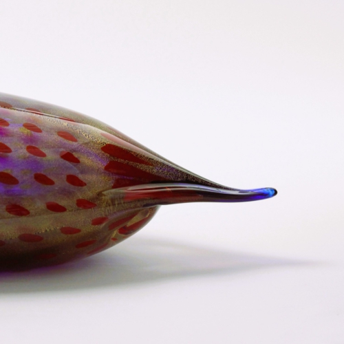 romano dona murano glass sculpture duck for gino cenedese 2002