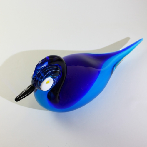 romano dona murano glass turquoise duck sculpture for gino cenedese 2002