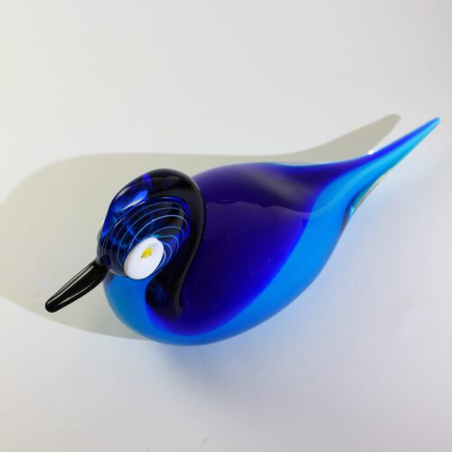 romano dona murano glass turquoise duck sculpture for gino cenedese 2002