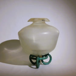 Seguso Vetri d´Artea Amphora with Bronze Foot Italy 1980