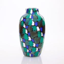 vittorio ferro murano glass vase mosaic murrine fratelli pagnin