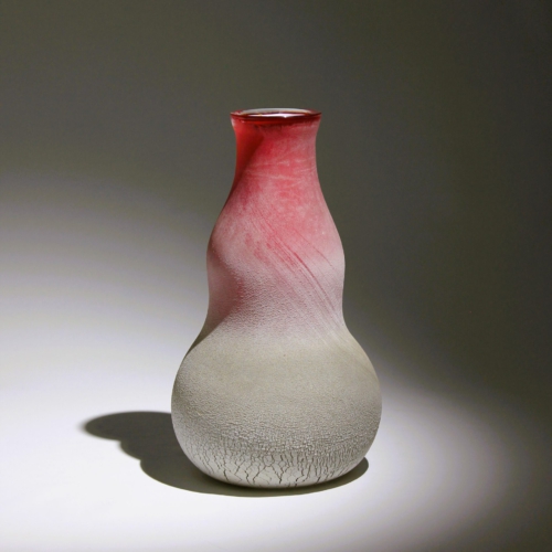 <em><b> Alfredo Barbini</b><br>Scavo Vase<br>Italy 1960</em> alfredo barbini murano glass vase scavo 1960