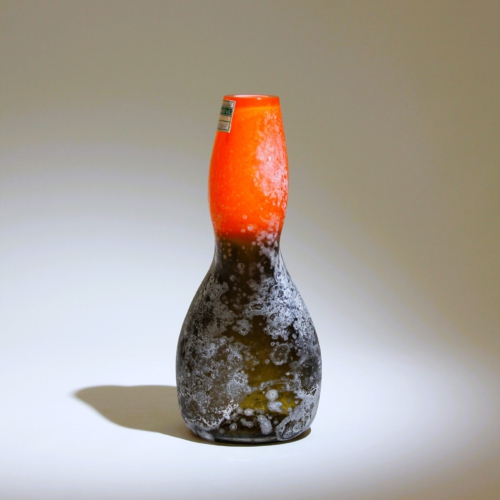 <em><b> Alfredo Barbini</b><br>Scavo Vase<br>Italy 1950</em> alfredo barbini murano glass vase scavo incalmo 1950