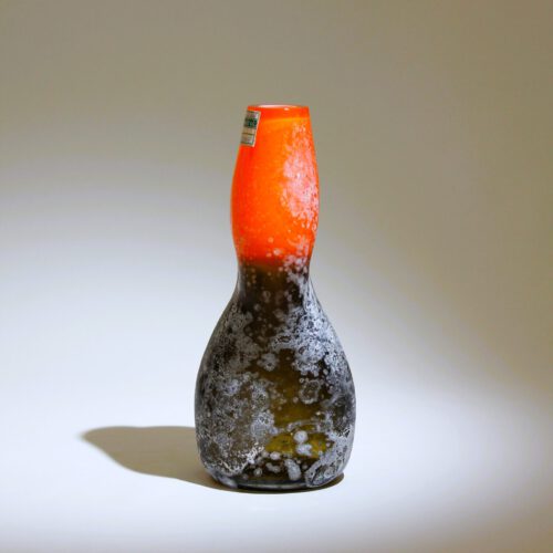 <em><b> Alfredo Barbini</b><br>Scavo Vase<br>Italy 1950</em> alfredo barbini murano glass vase scavo incalmo 1950