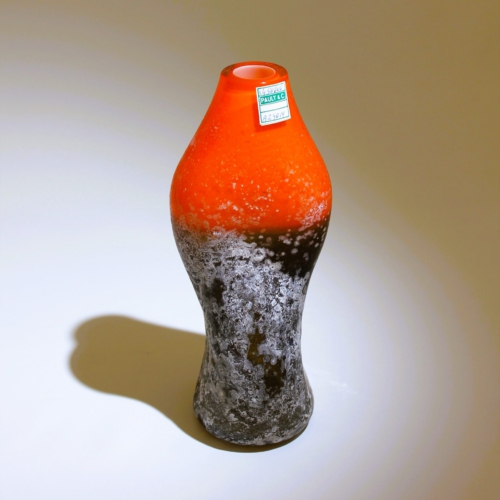 <em><b> Alfredo Barbini</b><br>Scavo Vase<br>Italy 1950</em> alfredo barbini murano glass vase scavo incalmo 1950